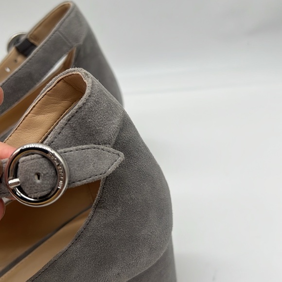 NWB Michael Kors Grey Suede Mid Pump Shoes Women's Size 7 M - Picture 4 of 8